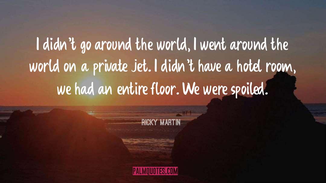 Ricky Martin Quotes: I didn't go around the