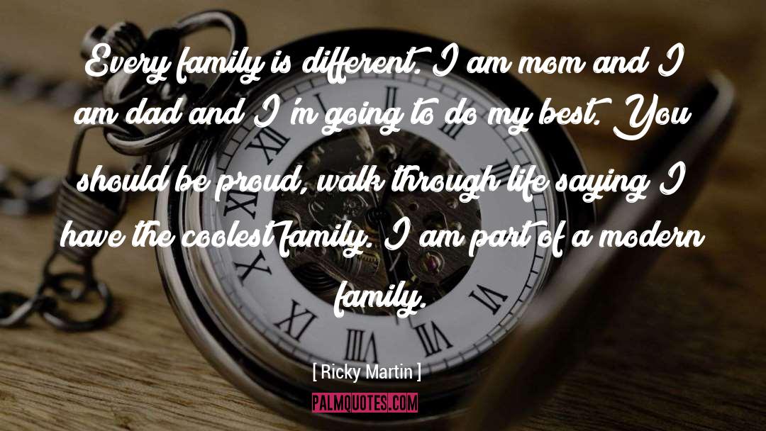 Ricky Martin Quotes: Every family is different. I