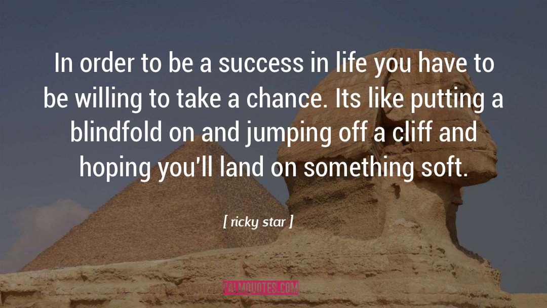 Ricky Star Quotes: In order to be a