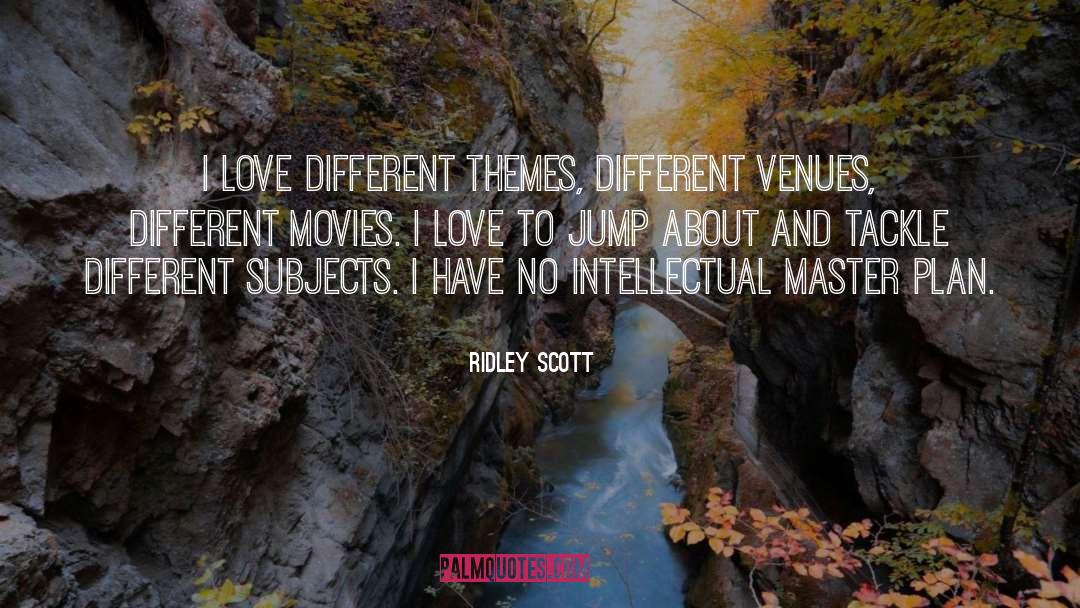 Ridley Scott Quotes: I love different themes, different