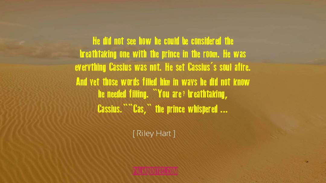 Riley Hart Quotes: He did not see how