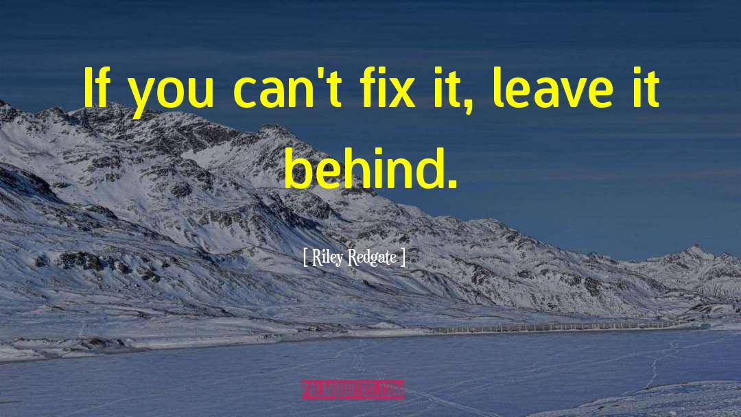 Riley Redgate Quotes: If you can't fix it,