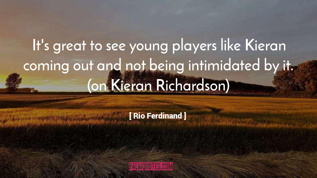 Rio Ferdinand Quotes: It's great to see young