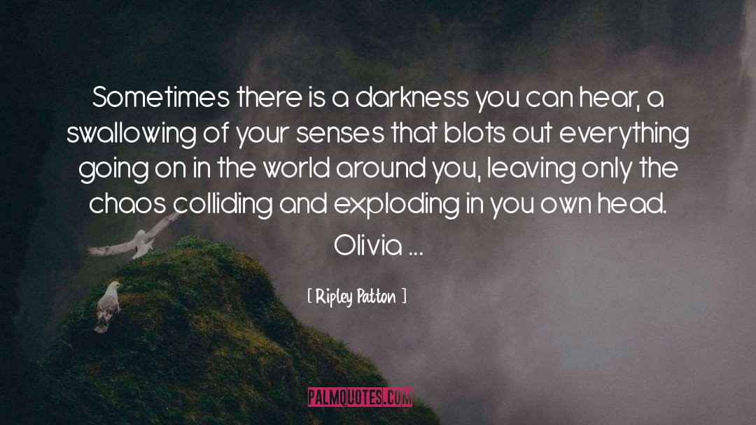 Ripley Patton Quotes: Sometimes there is a darkness