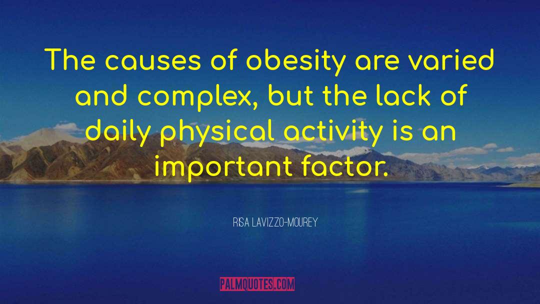 Risa Lavizzo-Mourey Quotes: The causes of obesity are