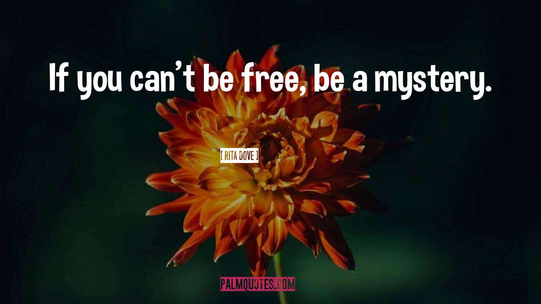 Rita Dove Quotes: If you can't be free,