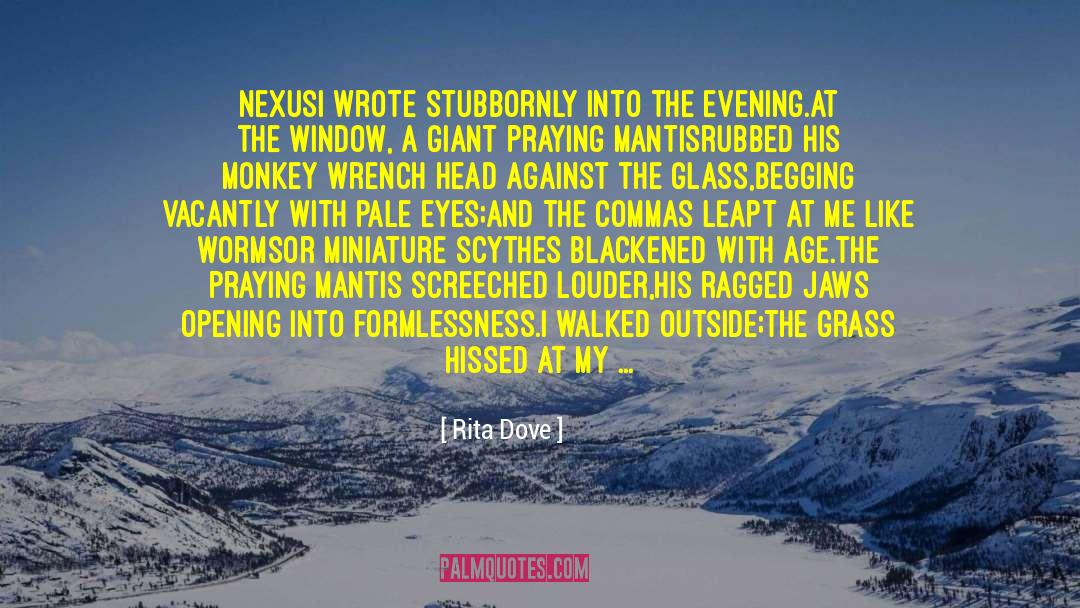 Rita Dove Quotes: Nexus<br>I wrote stubbornly into the