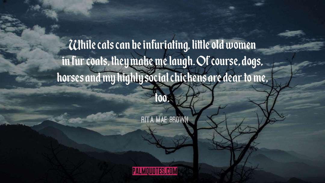 Rita Mae Brown Quotes: While cats can be infuriating,