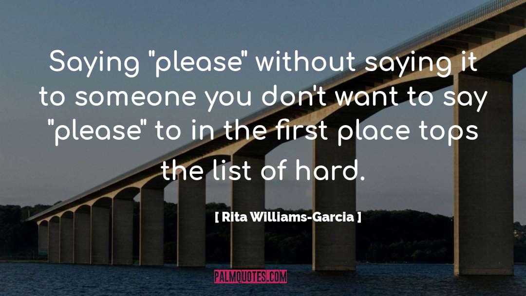 Rita Williams-Garcia Quotes: Saying 