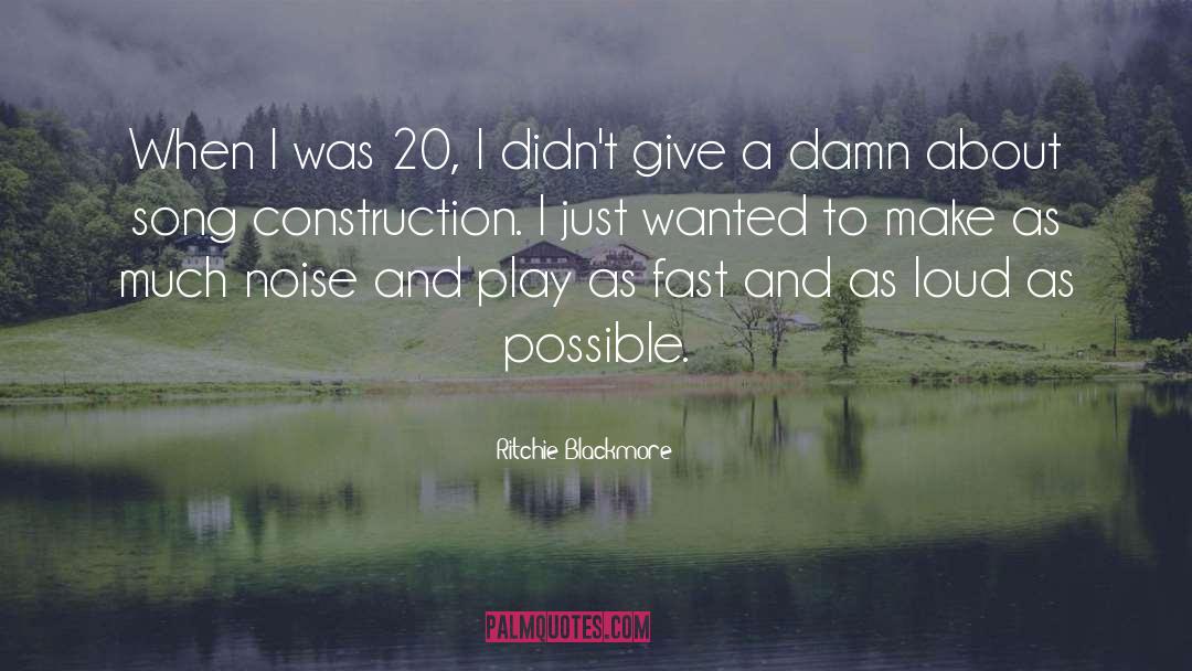 Ritchie Blackmore Quotes: When I was 20, I