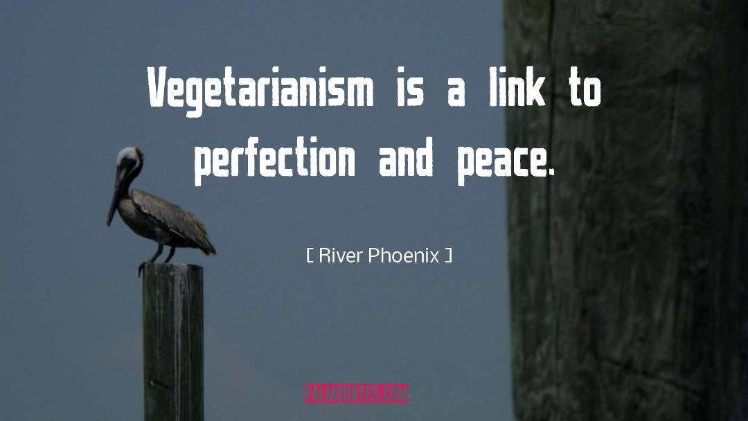 River Phoenix Quotes: Vegetarianism is a link to