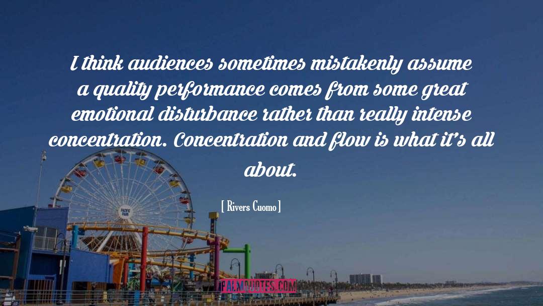 Rivers Cuomo Quotes: I think audiences sometimes mistakenly