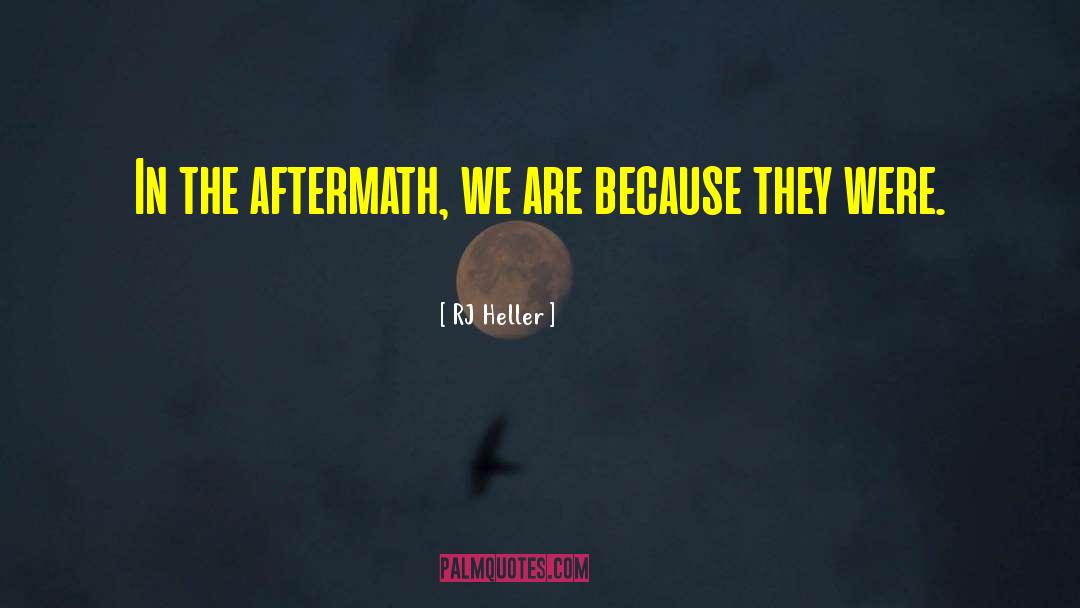 RJ Heller Quotes: In the aftermath, we are