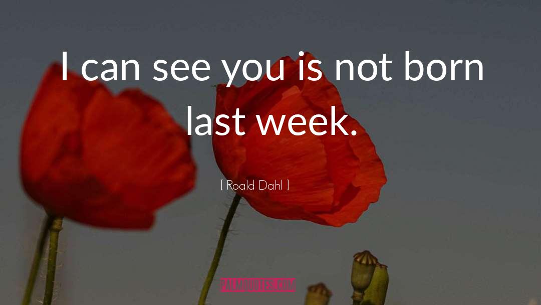 Roald Dahl Quotes: I can see you is