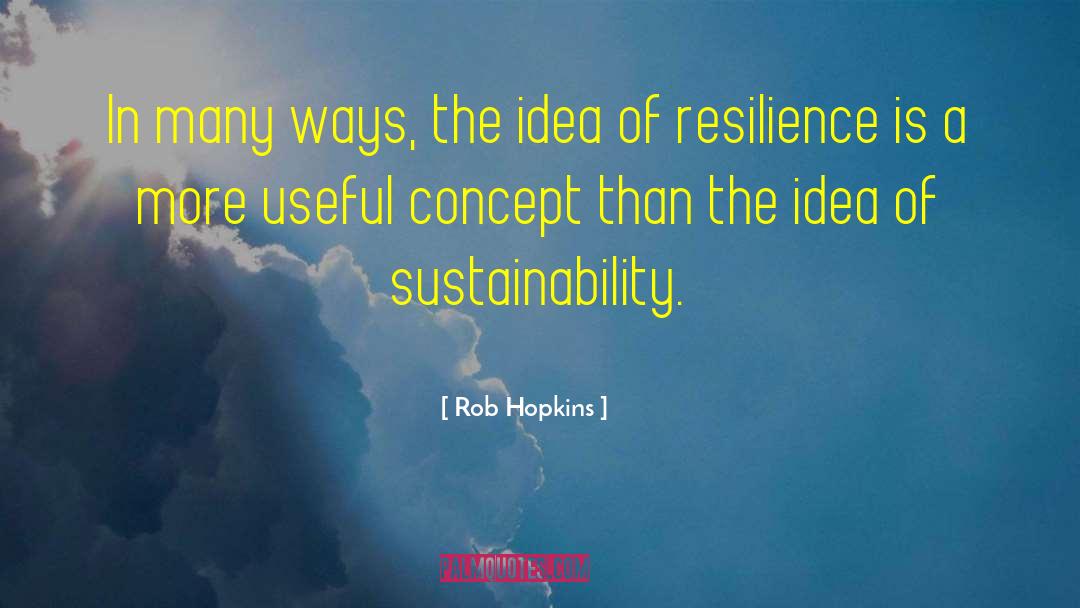 Rob Hopkins Quotes: In many ways, the idea