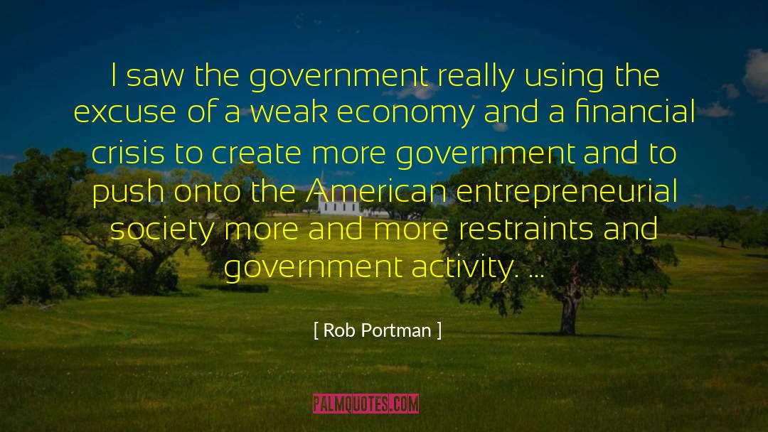 Rob Portman Quotes: I saw the government really