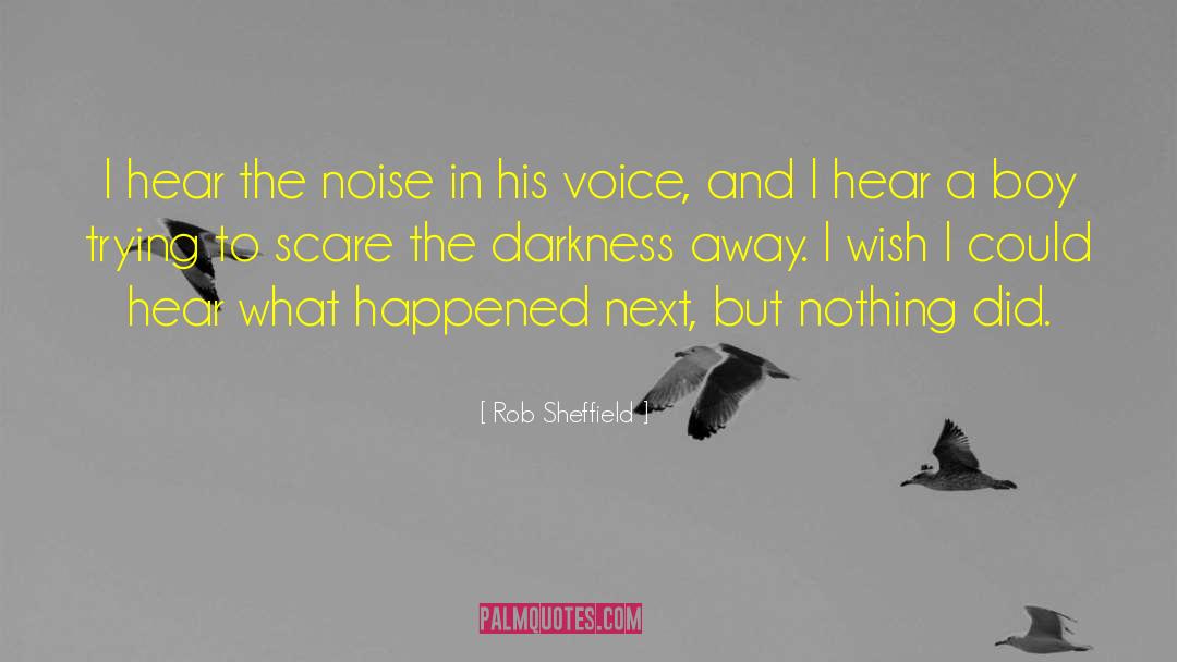 Rob Sheffield Quotes: I hear the noise in