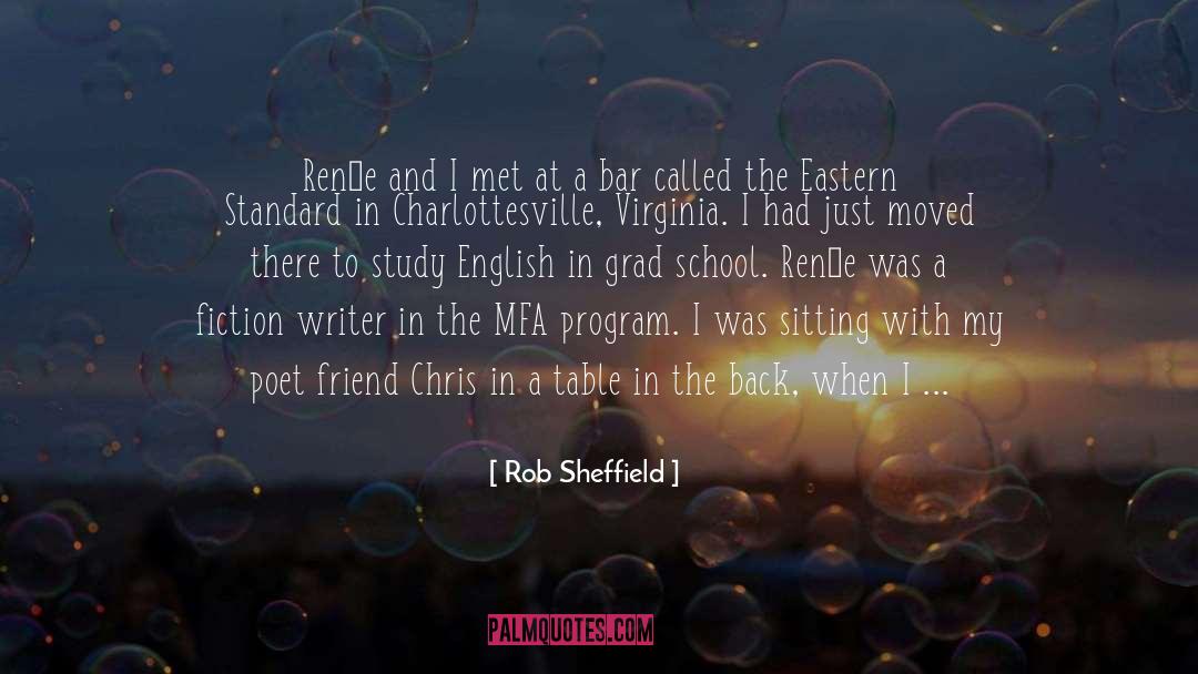 Rob Sheffield Quotes: Renée and I met at