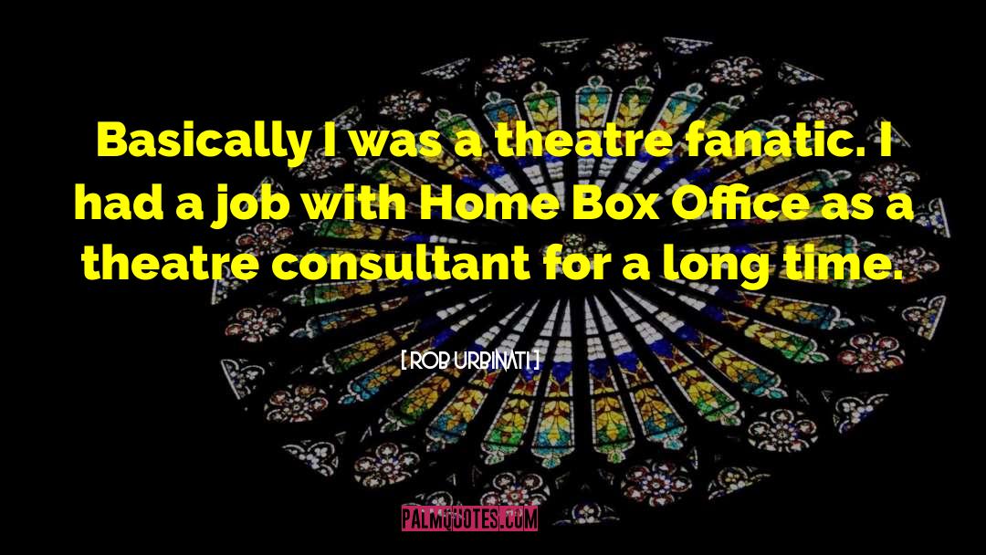 Rob Urbinati Quotes: Basically I was a theatre