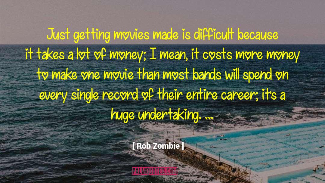 Rob Zombie Quotes: Just getting movies made is