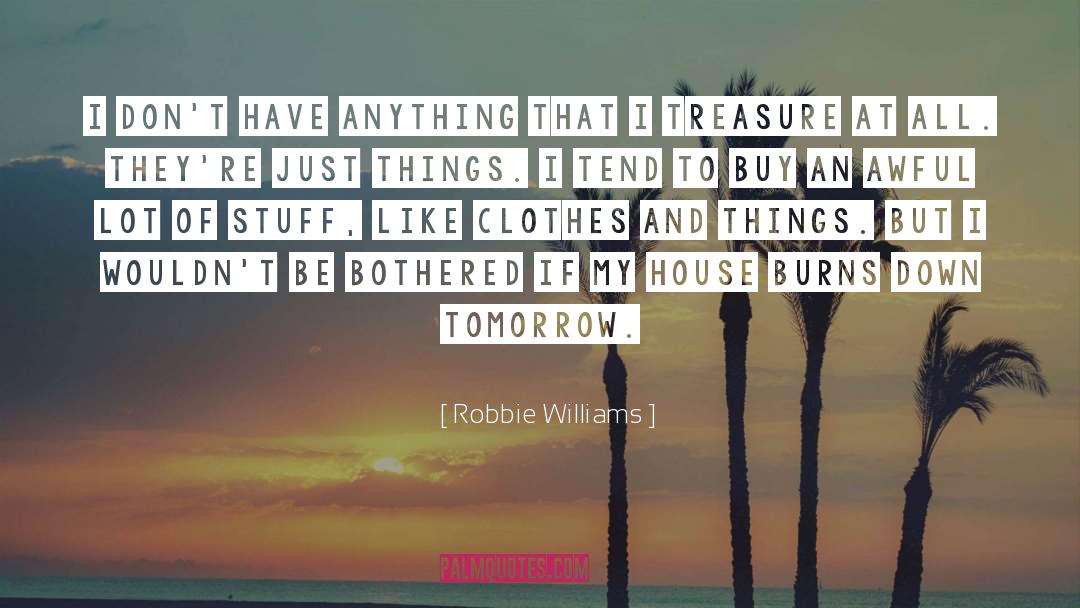 Robbie Williams Quotes: I don't have anything that