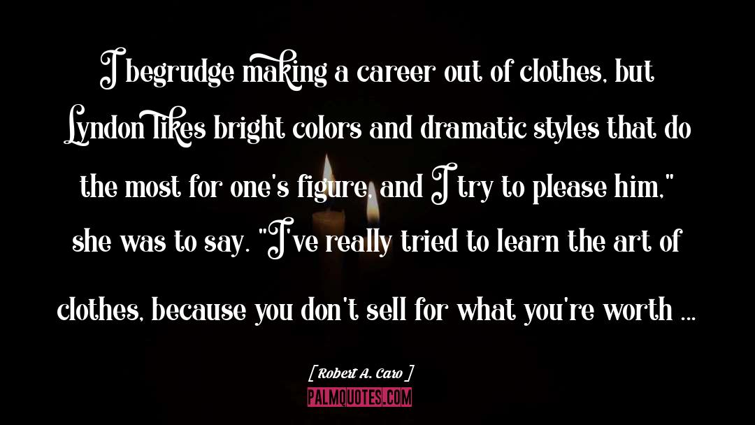 Robert A. Caro Quotes: I begrudge making a career