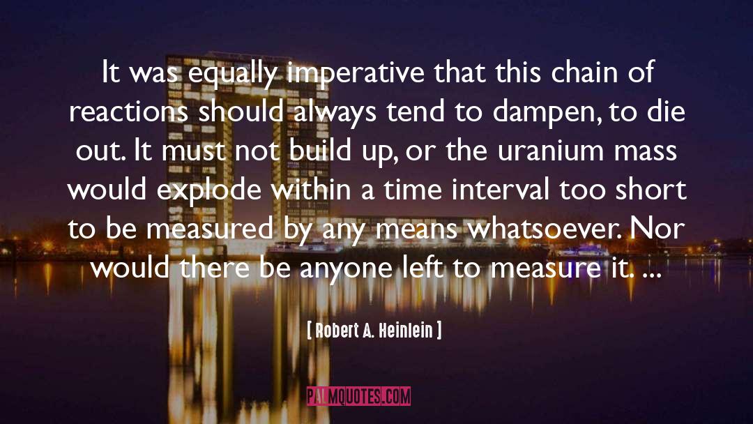 Robert A. Heinlein Quotes: It was equally imperative that