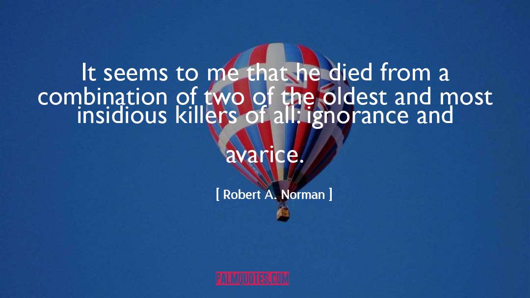 Robert A. Norman Quotes: It seems to me that