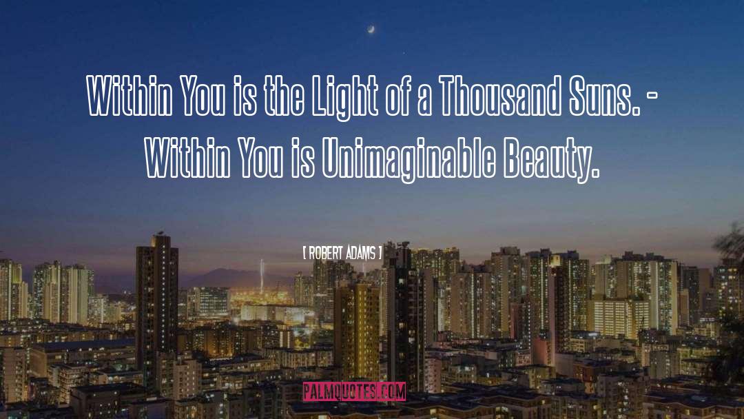 Robert Adams Quotes: Within You is the Light