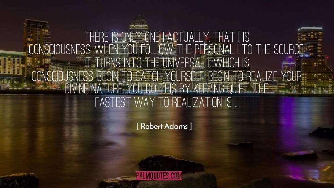 Robert Adams Quotes: There is only one I