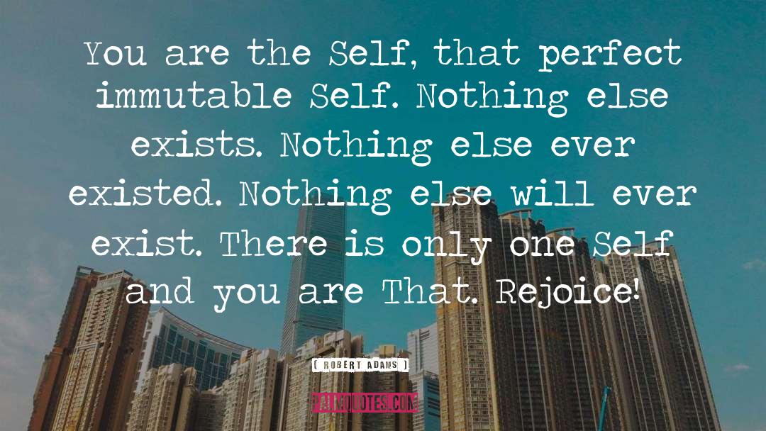 Robert Adams Quotes: You are the Self, that