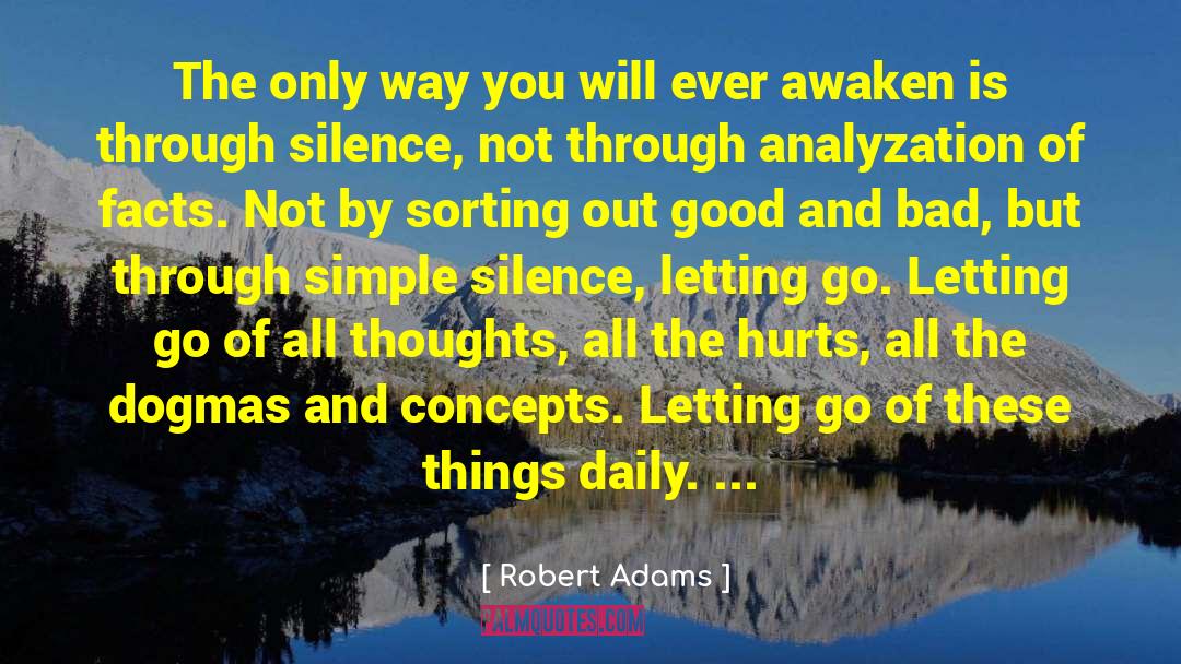 Robert Adams Quotes: The only way you will