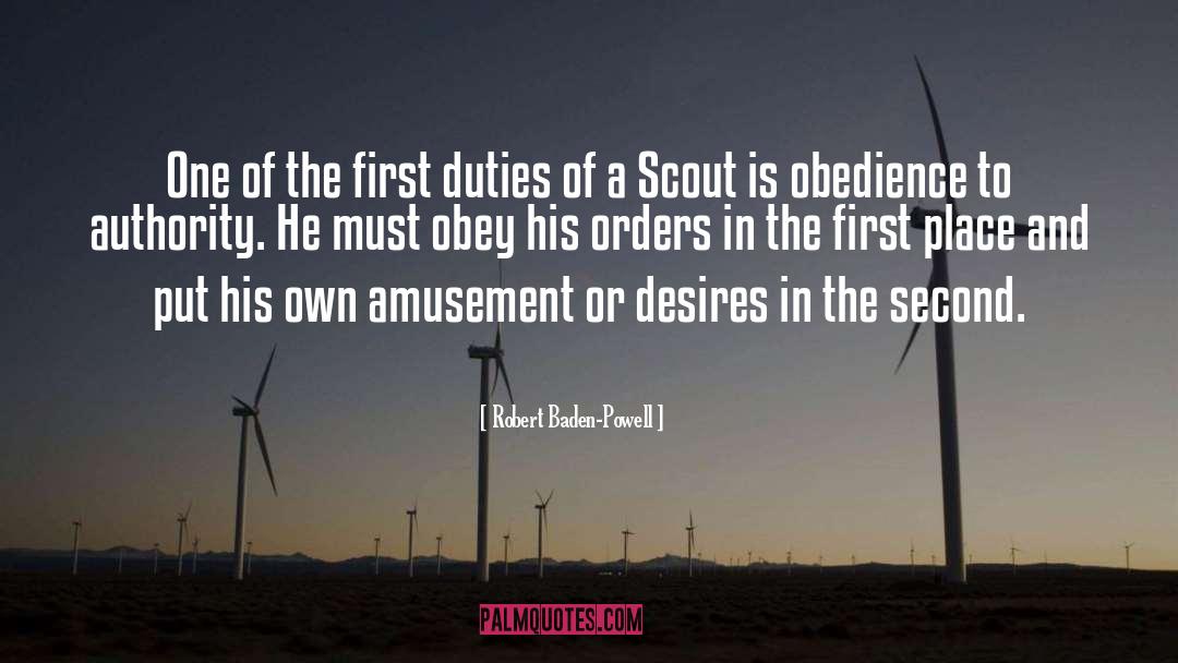 Robert Baden-Powell Quotes: One of the first duties