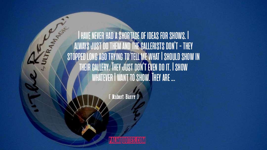 Robert Barry Quotes: I have never had a