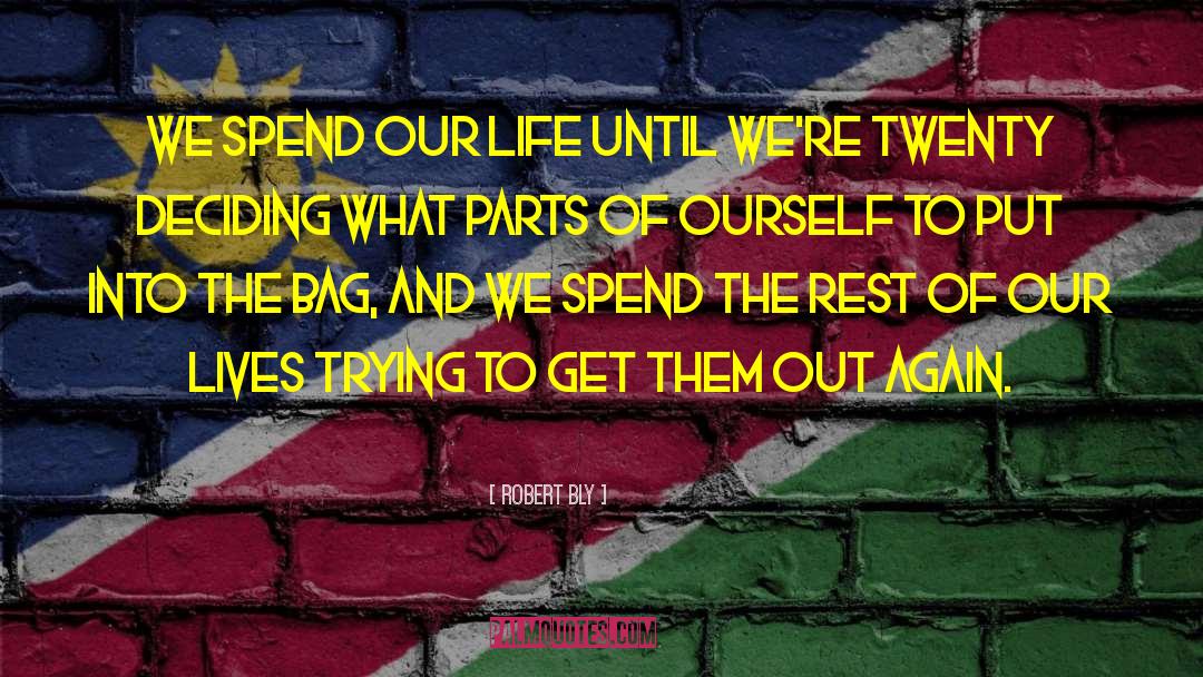 Robert Bly Quotes: We spend our life until