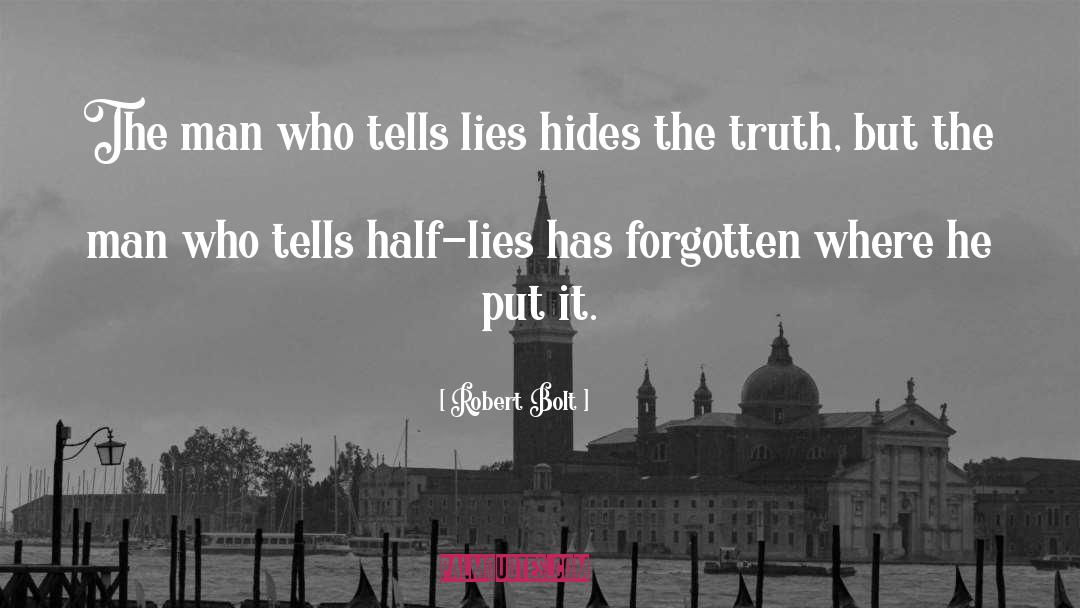 Robert Bolt Quotes: The man who tells lies