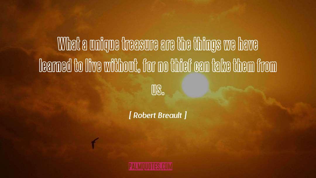 Robert Breault Quotes: What a unique treasure are