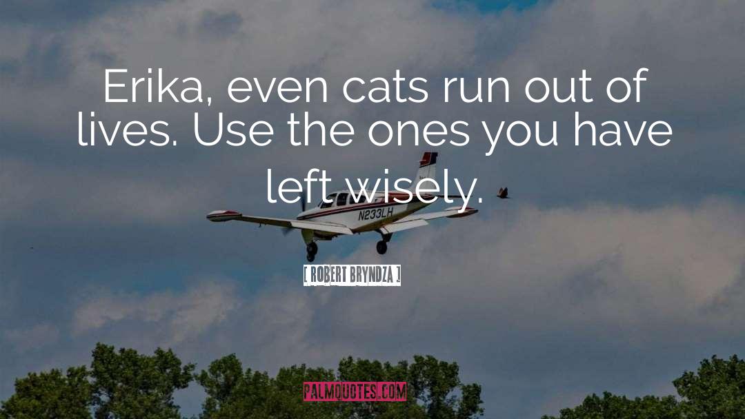 Robert Bryndza Quotes: Erika, even cats run out