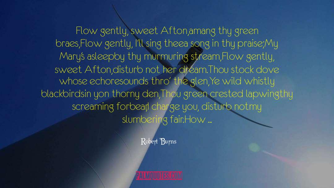 Robert Burns Quotes: Flow gently, sweet Afton,<br />amang