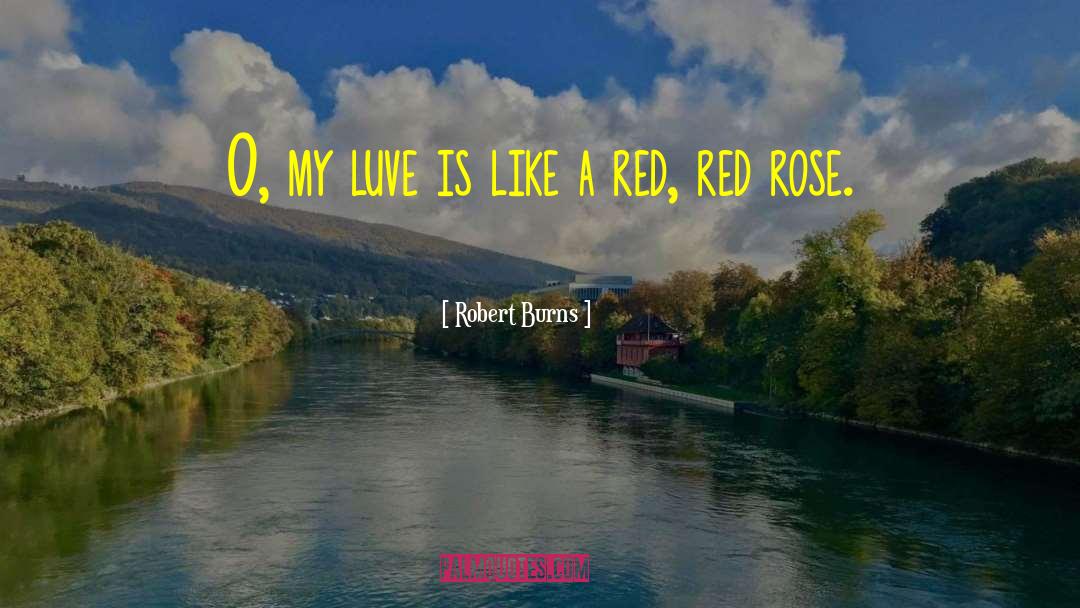 Robert Burns Quotes: O, my luve is like