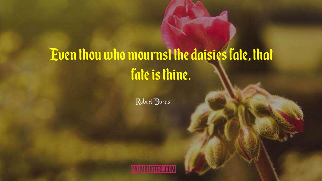 Robert Burns Quotes: Even thou who mournst the