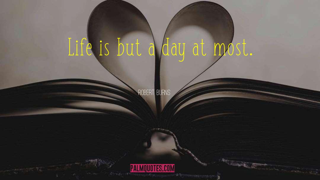 Robert Burns Quotes: Life is but a day