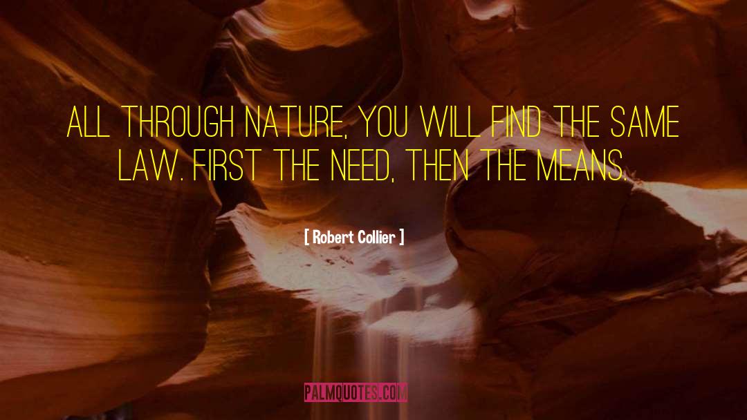 Robert Collier Quotes: All through nature, you will