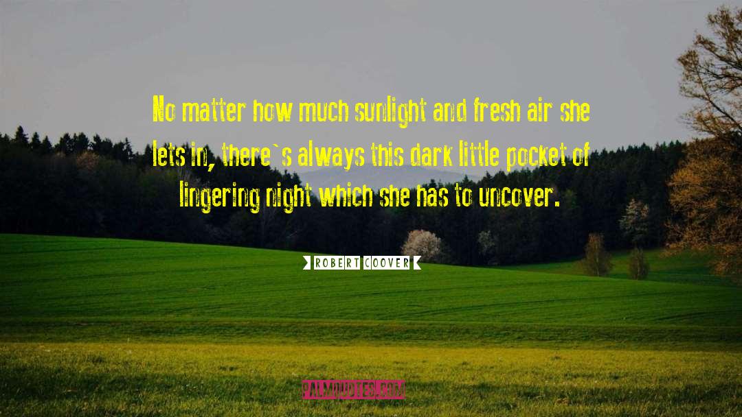 Robert Coover Quotes: No matter how much sunlight