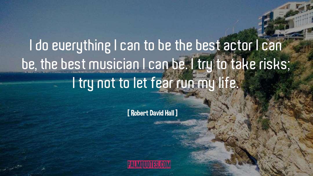 Robert David Hall Quotes: I do everything I can