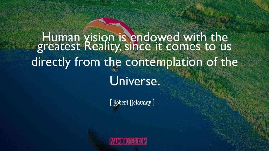 Robert Delaunay Quotes: Human vision is endowed with