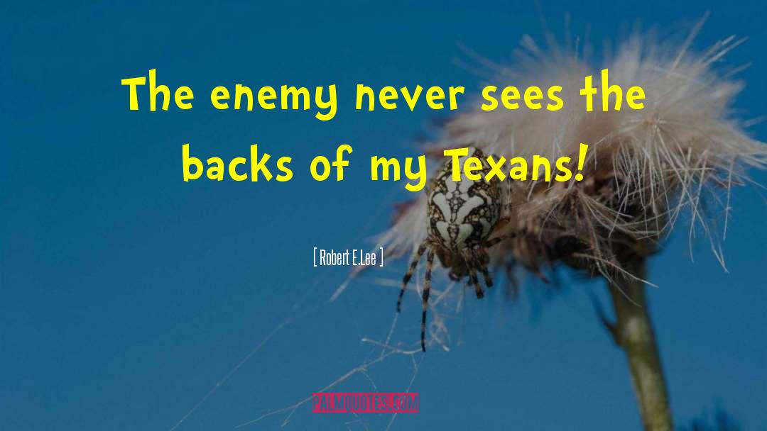 Robert E.Lee Quotes: The enemy never sees the