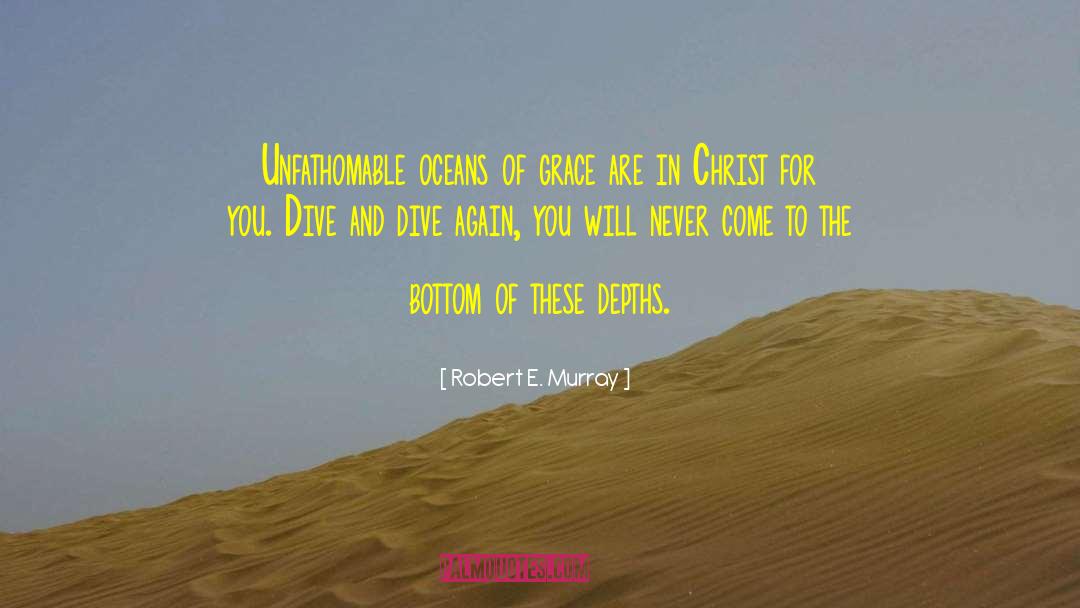 Robert E. Murray Quotes: Unfathomable oceans of grace are