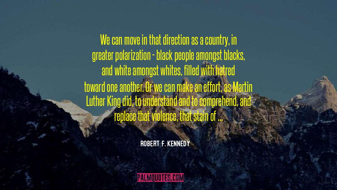 Robert F. Kennedy Quotes: We can move in that