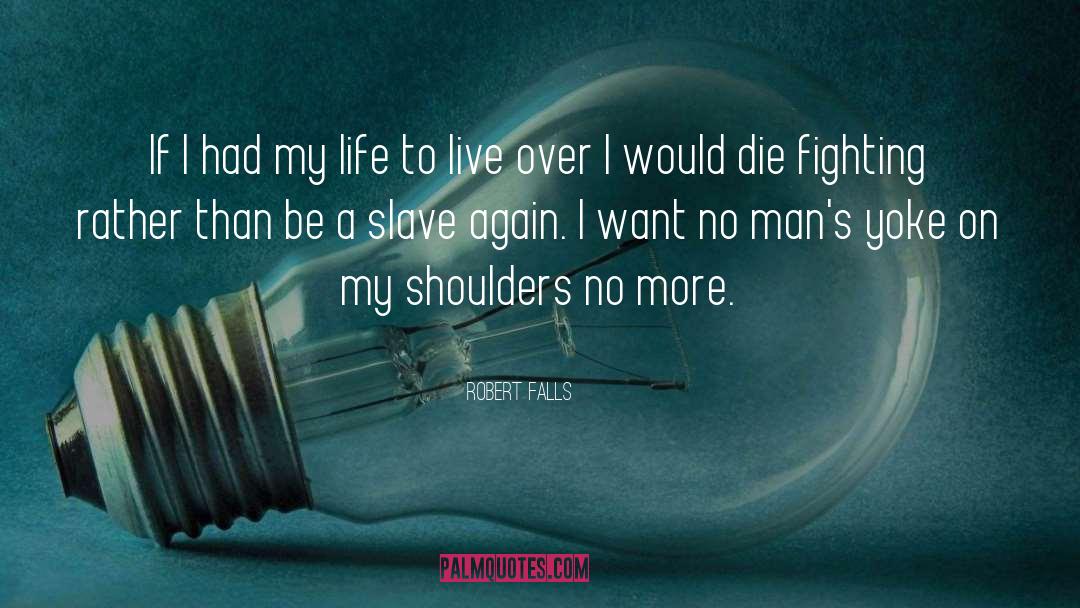 Robert Falls Quotes: If I had my life